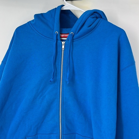Supreme X Thrasher NWOT men’s XL Blue Zip-Up Hoodie - Picture 3 of 10